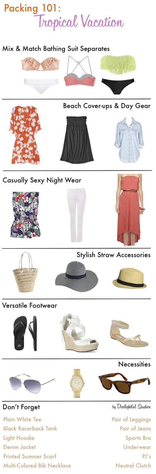 Deelightful Studios Beach Essentials What to pack for vacation