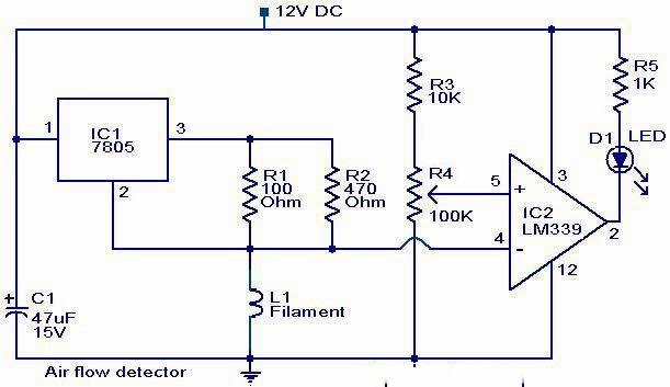 Air flow detector circuit. | Elepros duct fan speed control wiring diagram 