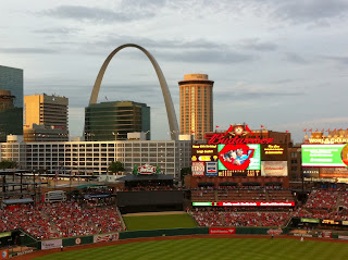 The Arch from Upper Level - Busch Stadium - St. Louis