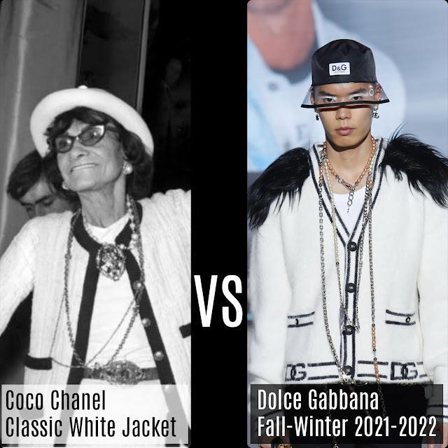 Chanel Classic White Jacket VS Dolce Gabbana Fall-Winter 2021-2022