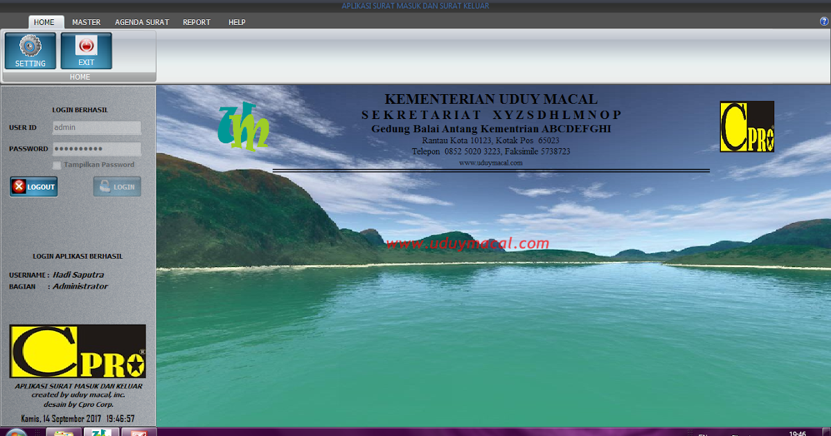 Aplikasi Surat Masuk Dan Surat Keluar Berbasis Desktop