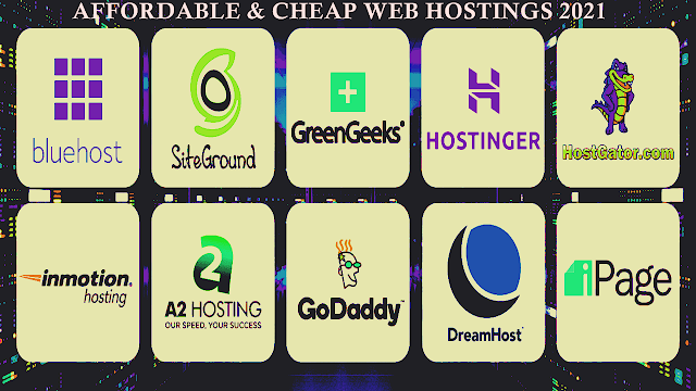 Affordable and cheap web hostings 2021