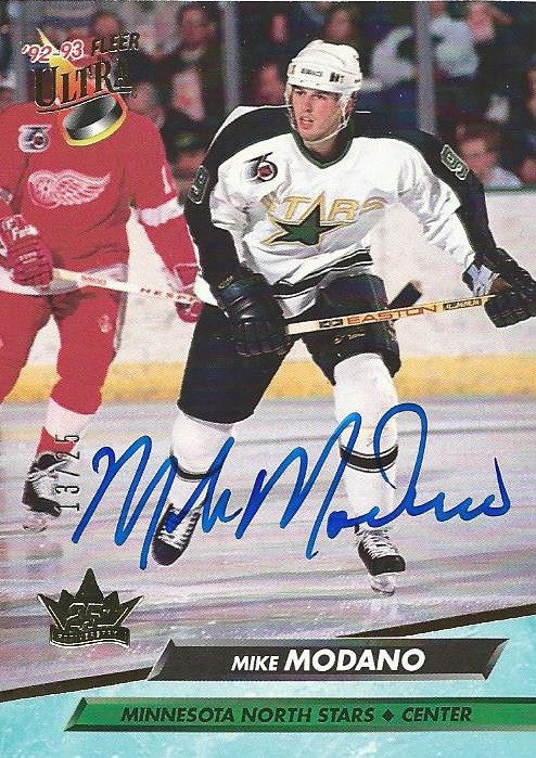Mike Modano Autographed 1991-92 Upper Deck Card