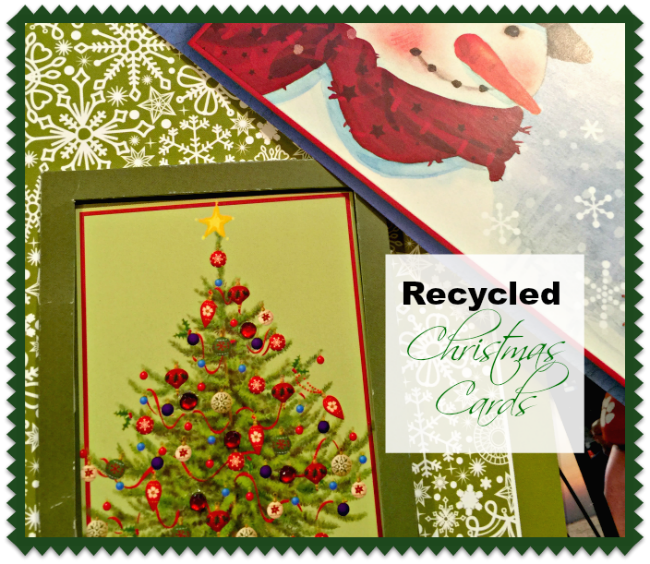 Recycled Christmas Cards www.homeroad.net