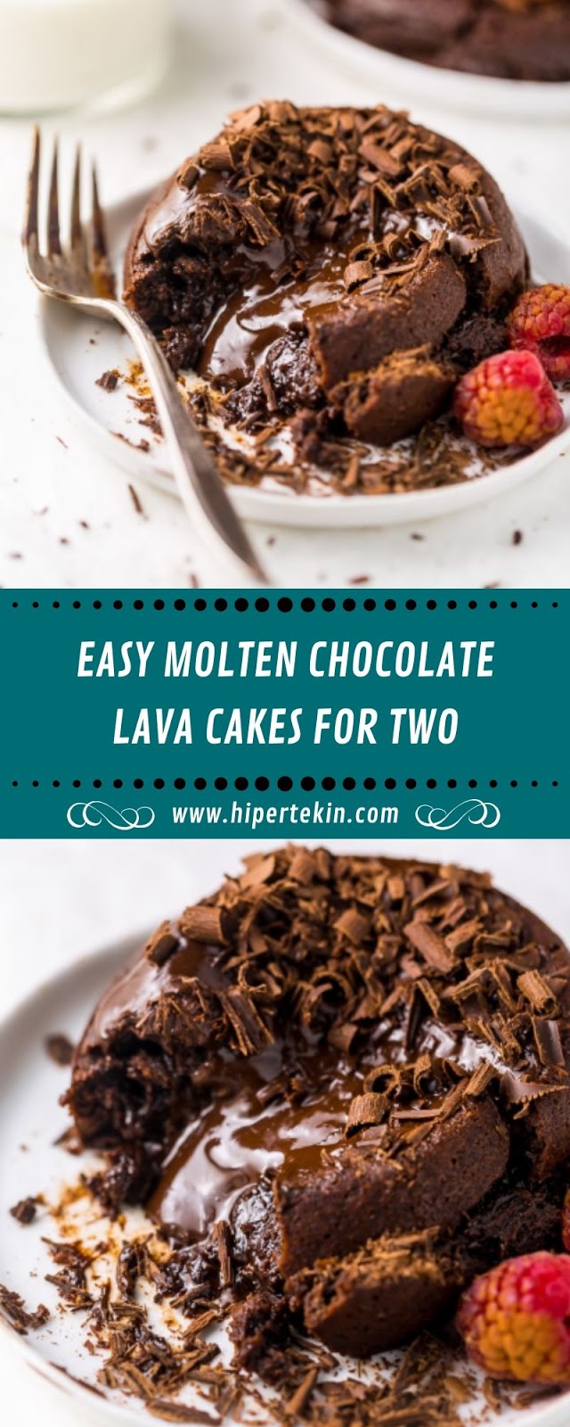 EASY MOLTEN CHOCOLATE LAVA CAKES FOR TWO