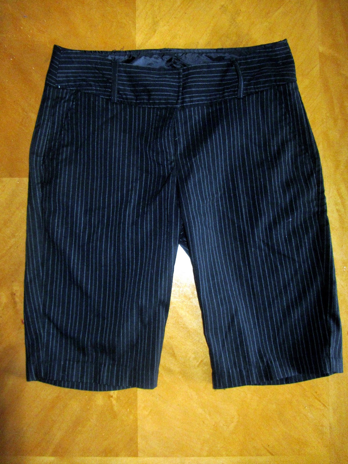 Refashion Co-op: Tuxedo shorts