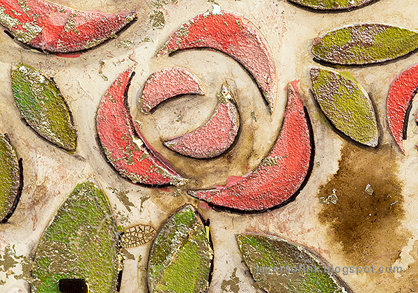 Layers of ink - Roses Mixed Media Panel Tutorial by Anna-Karin Evaldsson.