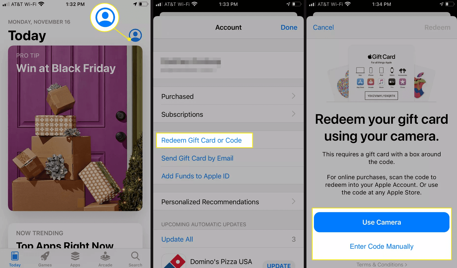 IOS device instructions