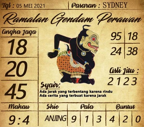 syair sydney rabu