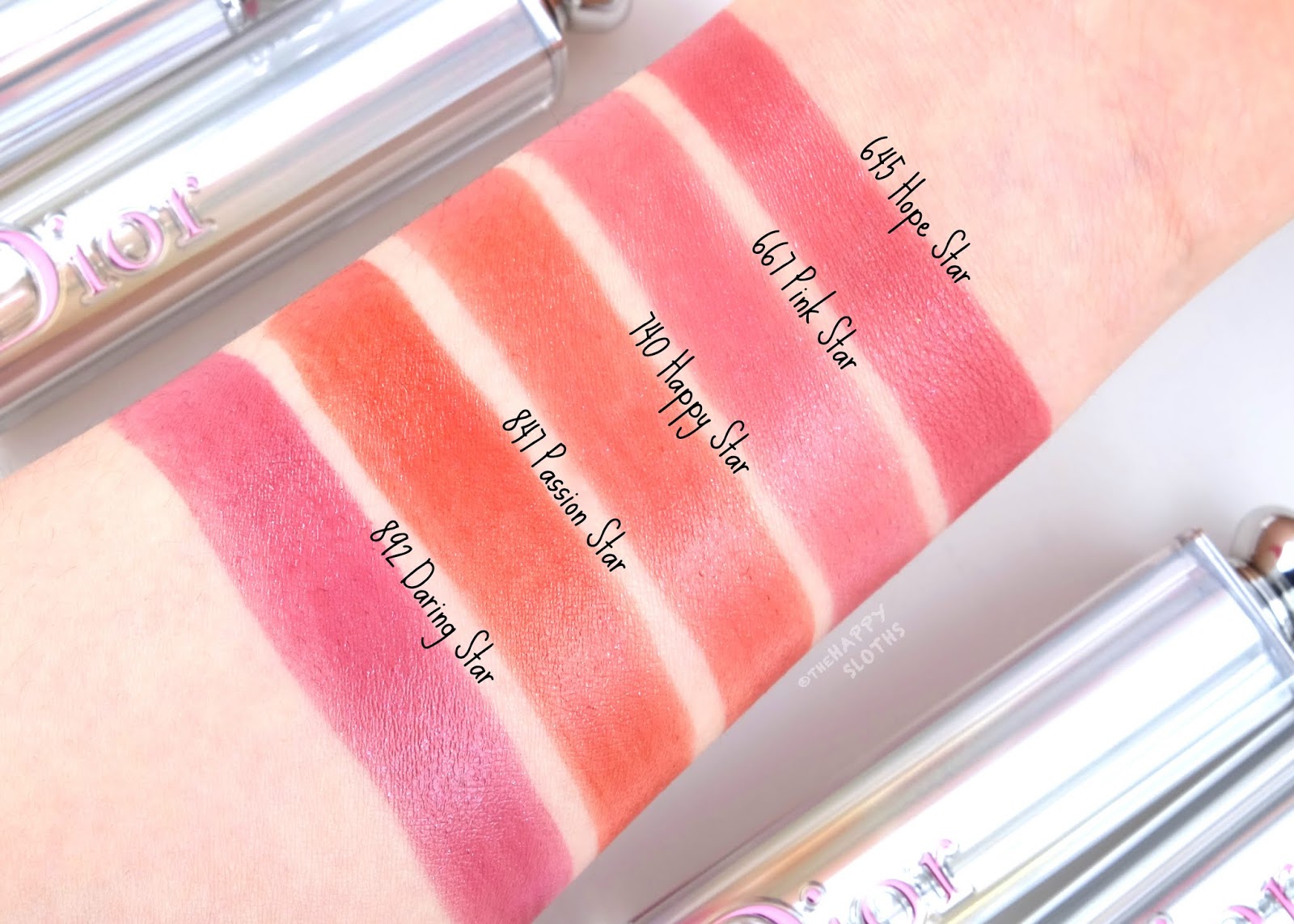 dior addict stellar shine lipstick swatches