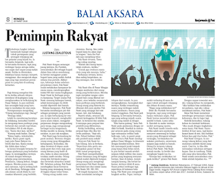 Cerpen: Pemimpin Rakyat karya Justang Zealotous