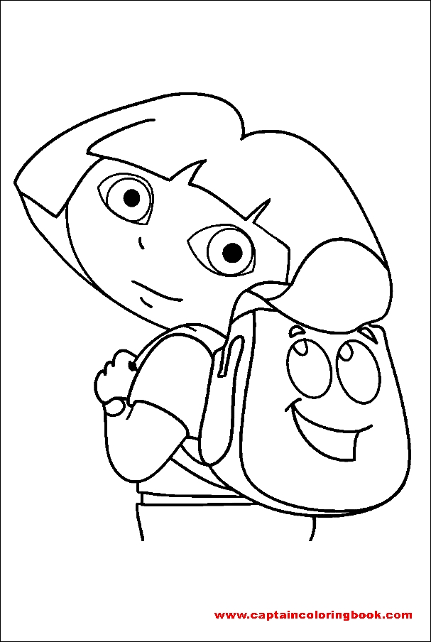 Cowgirl Dora Coloring Pages | Tobanga Colors