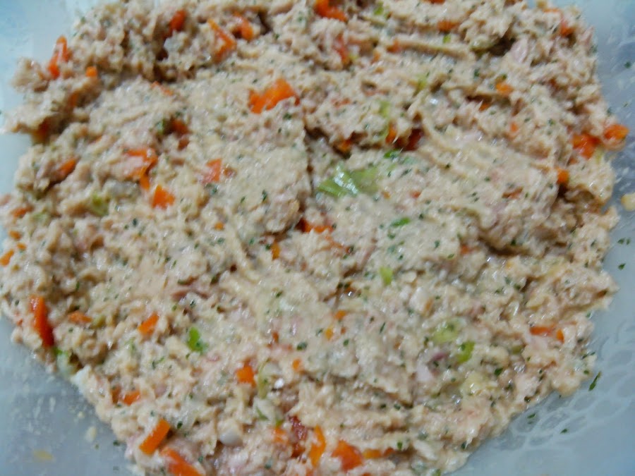 Fotografía de la masa de hamburguesa.