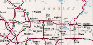 210 and 57 freeway map