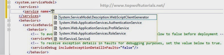 WCF 4.5 - Intellisense Support for Service Name