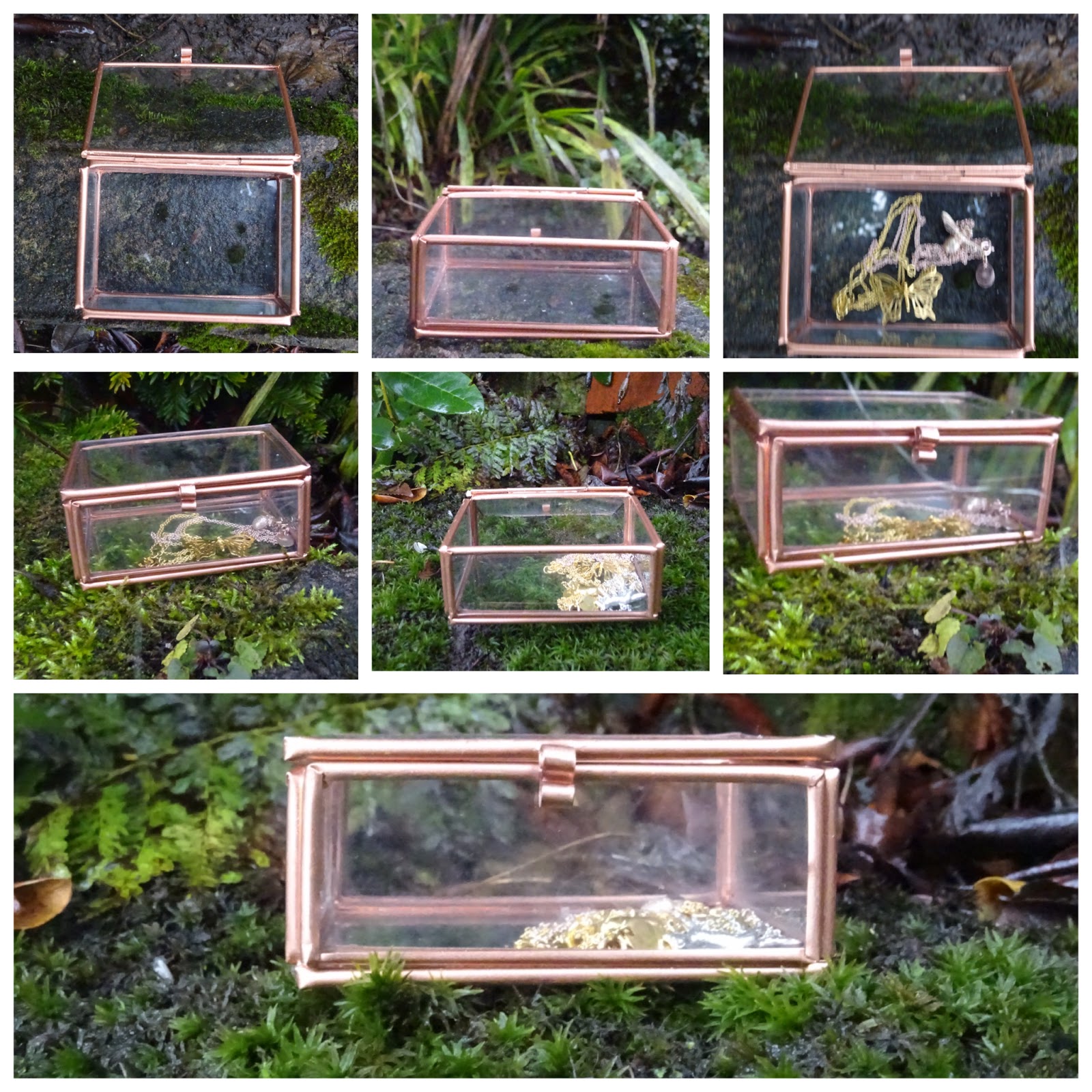 Sparkling Magpie : Small Rectangular Glass Box