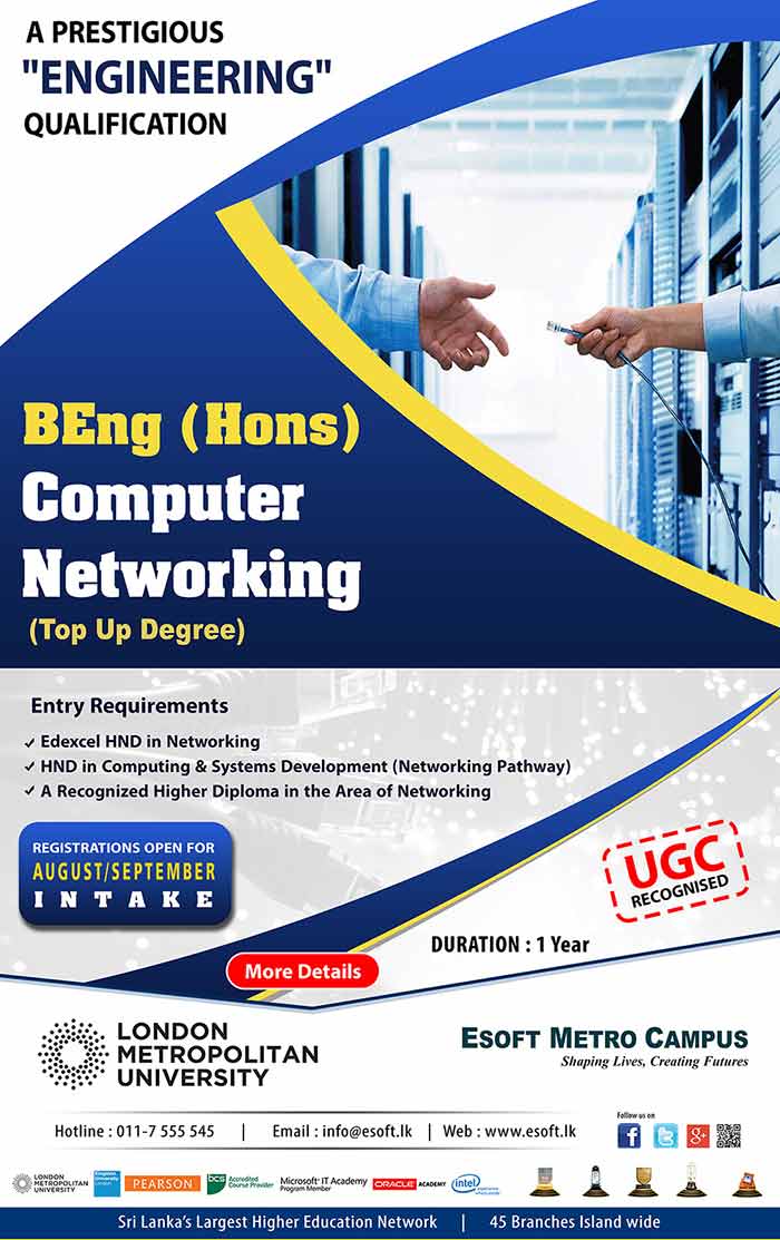 Earn a UGC Recognized & Globally Renowned British Computer Networking Top Up Degree