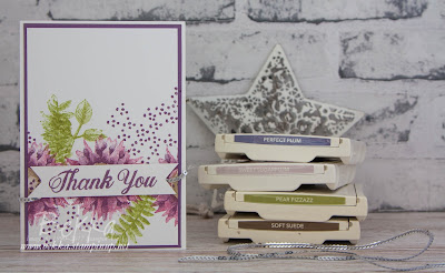 Purple Painted Harvest Thank You Cards - Order Stampin' Up! UK here