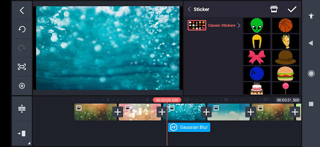 cara membuat video kinemaster sticker