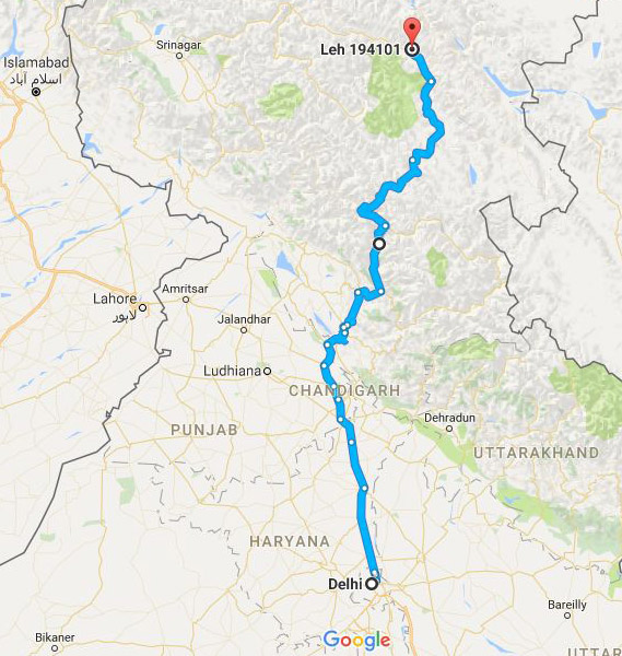 Knowingnuts Travel Roadmap Delhi To Leh Via Manali.JPG