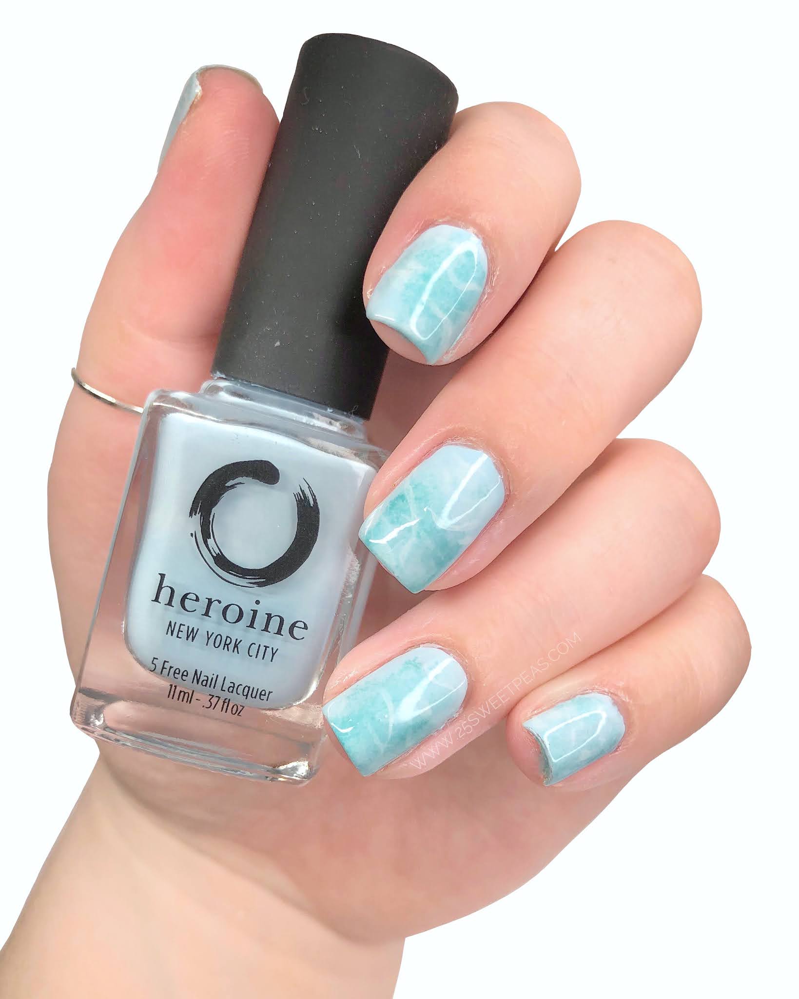 Pool Water Nail Art Featuring Heroine NYC — 25 Sweetpeas