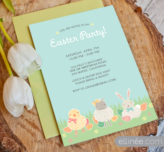 Be Different Act Normal Free Printable Easter Invitation