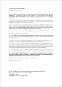 Carta a la Alcaldesa de Madrid