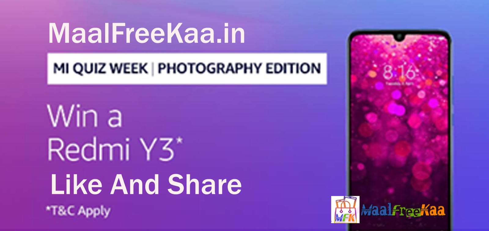 redmi y3 amazon quiz