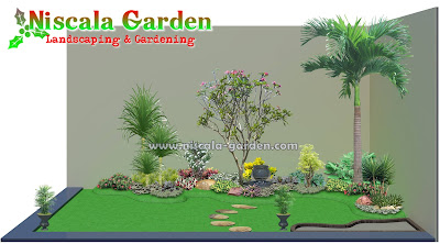 Desain Taman Tropis Modern