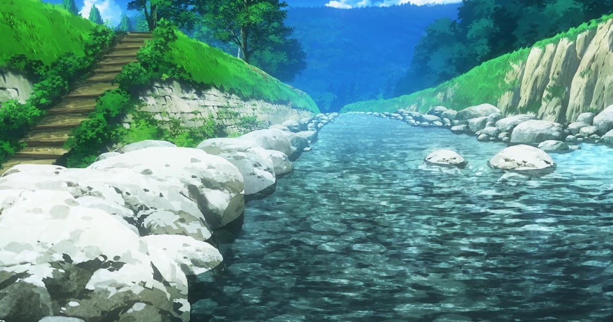 Anime Landscape: Anime River Background