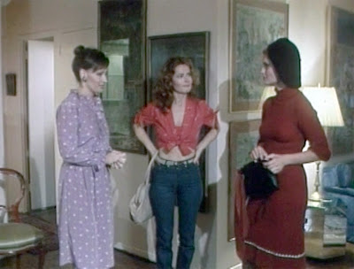 Samantha Fox, Veronica Hart and Kelly Nichols in a scene from the 1982 adult film ROOMMATES