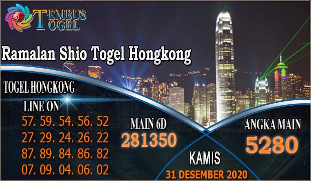 Ramalan Shio Togel Hongkong Hari Kamis 31 Desember 2020