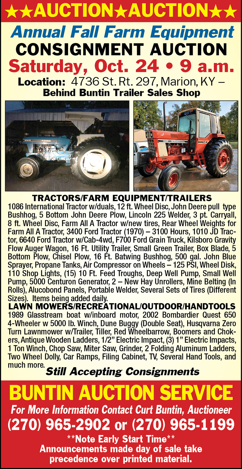 The Press Online Buntin's fall consignment sale is Saturday