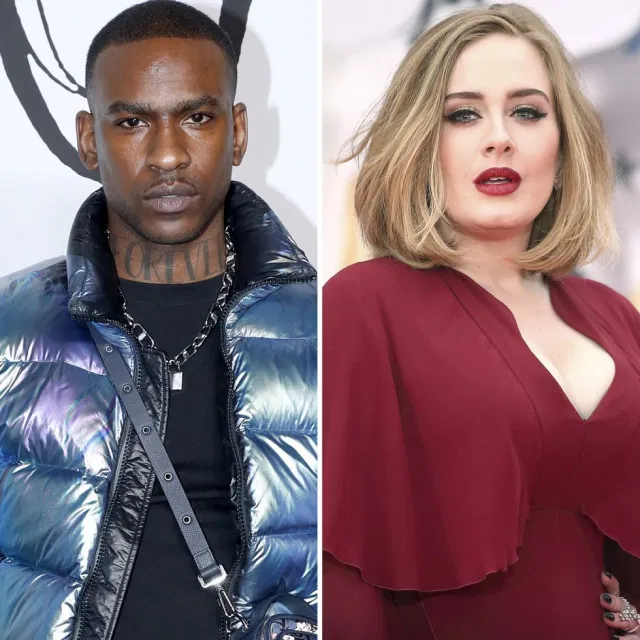 Adele with her boyfriend Skepta does shopping.