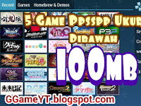 5 Game Ppsspp Ukuran kecil untuk android dibawah 100mb 