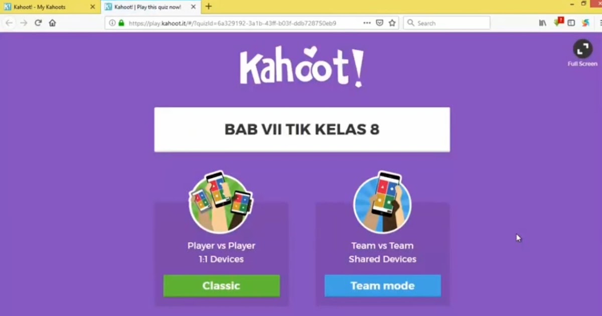 Aplikasi kahoot untuk pembelajaran