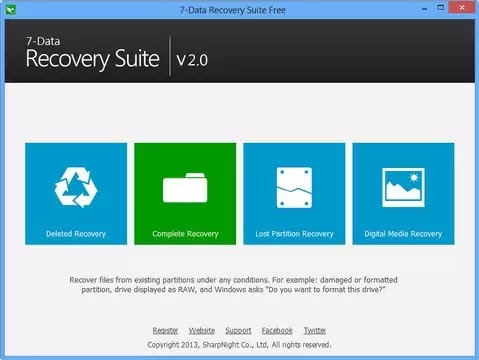 Recover Data using 7-Data Recovery Tool software