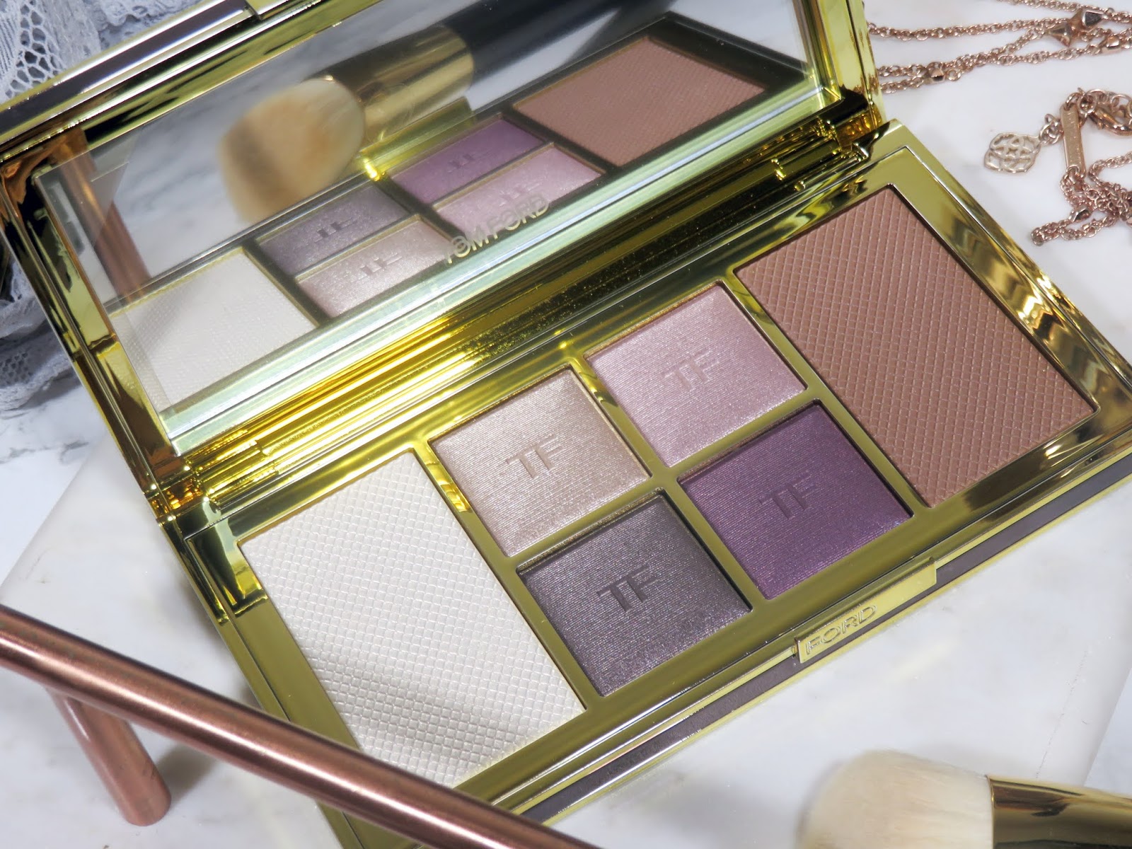 Tom Ford Shade and Illuminate Face & Eye Palette in Moonlit Violet Review and Swatches