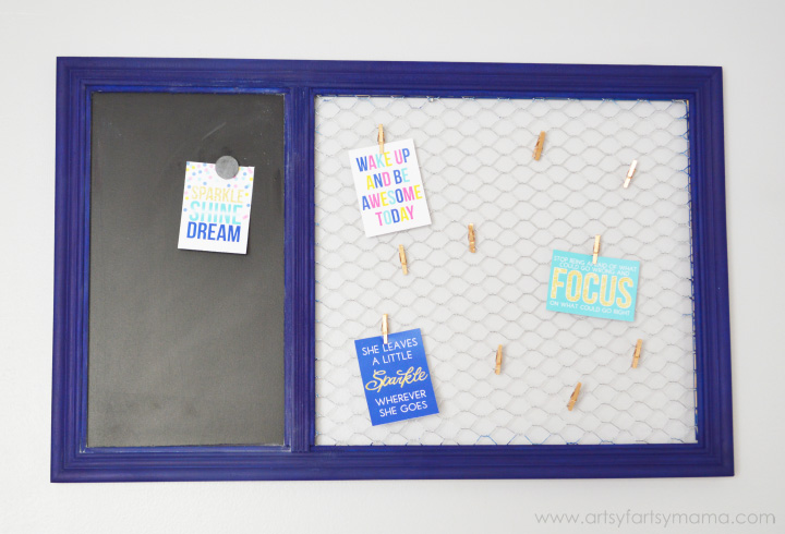 DIY Memo Board at artsyfartsymama.com