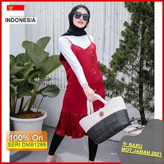 DMB1289 JUMPSUIT OVERALL CARDIGAN 1KG MUAT 6PCS LAMIS OVERALL PLISKET BARU 2021