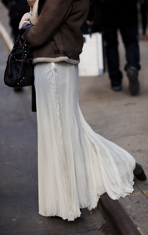 Fashionistella 10 The Long White Sheer Skirts