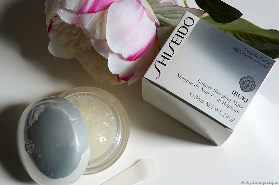 REVIEW SHISEIDO IBUKI Beauty Sleeping Mask Iris Tinunin