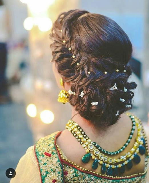 Pin by Vmvijayalakshmi on Hair styles  Indian hairstyles Indian wedding  hairstyles Indian bride hairstyle