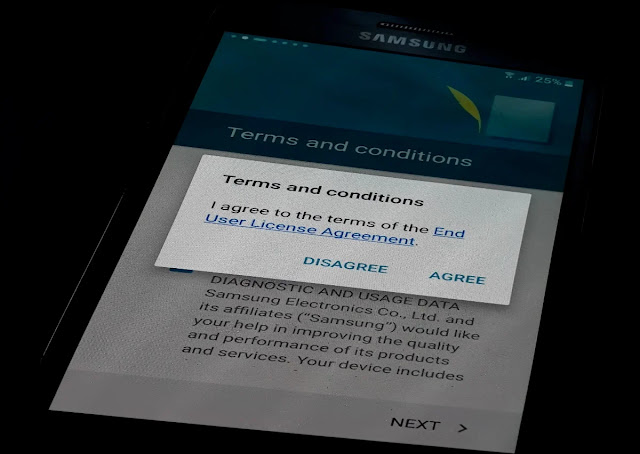 Agree To The SamsungTerms and Conditions