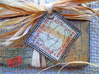 Red Rubber Inspirations: Ancient Map Coasters - A Tutorial