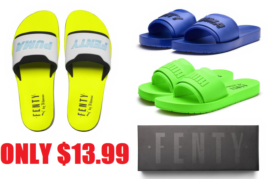 EXPIRED! Fenty Puma x Rihanna Surf Slides Only $13.99 (Retail $80 ...