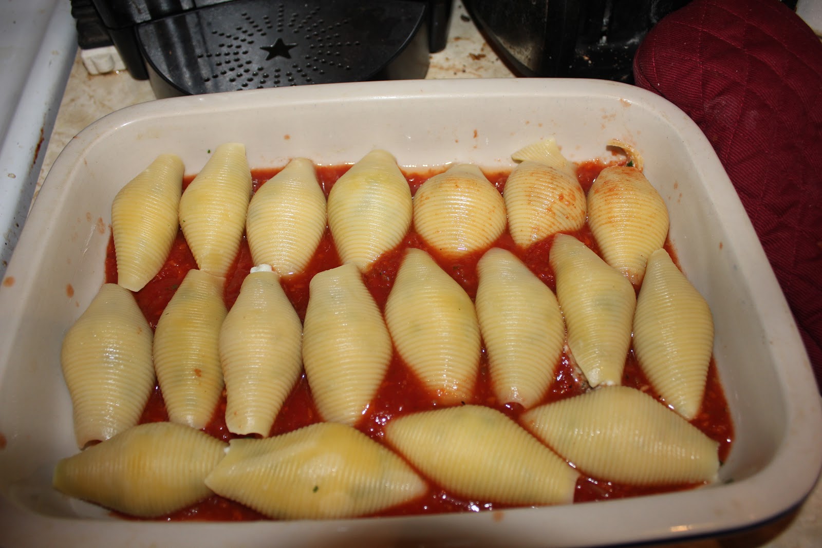 Jen's Food Adventures: Stuffed Shells Florentine