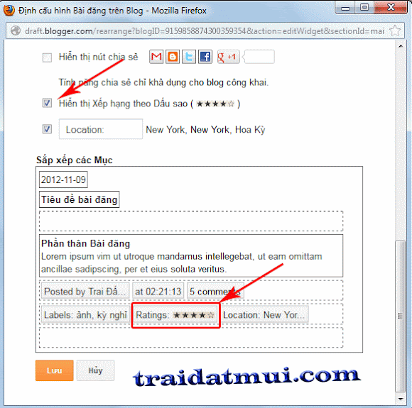 Thủ thuật: Tạo tiện ích đánh giá bài viết dạng ngôi và lượt xem trang với Graddit.com