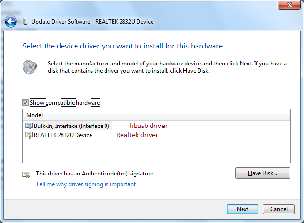 realtek 2832u device driver download
