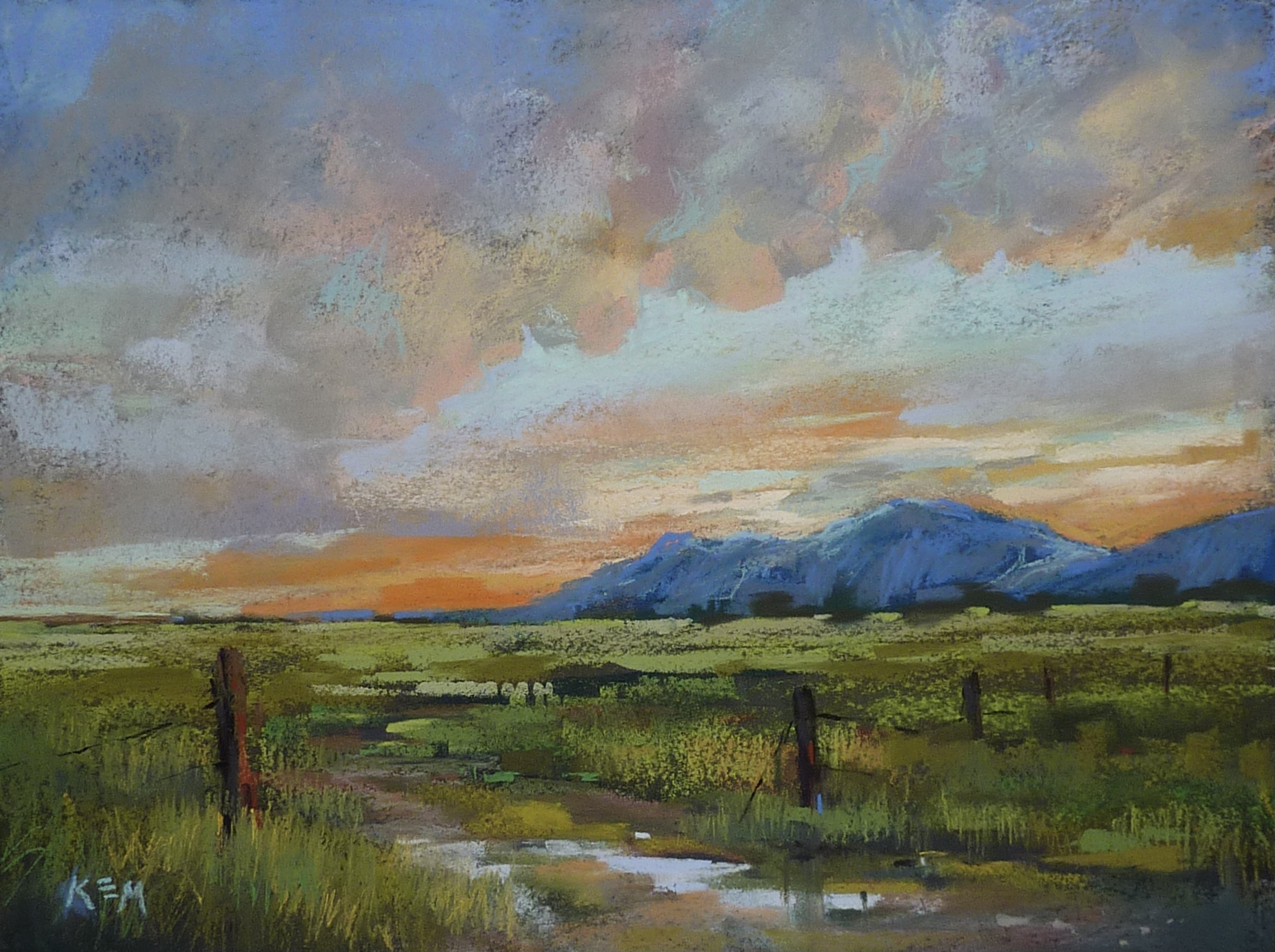 Try This Fun Challenge with Hard Pastels Painting My World